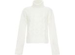 Maglione A Collo Alto Da Donna Bionda - Bianco Lana, Xl/Xxl