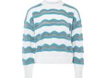 Maglione Da Donna Sidona - Bianco Blu, M/L