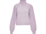 Maglione A Collo Alto Da Donna Bionda - Lavanda, Xl/Xxl