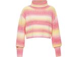 Sidona Maglia Dolcevita Donna - Rosa Giallo Multicolore, M/L