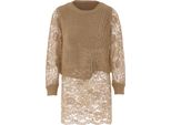 Maglione A Maglia Da Donna Sidona - Taupe, Xs/S