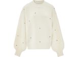 Caissa Damen Strickpullover - Wollweiss, M
