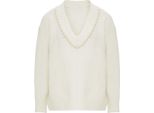 Caissa Damen Strickpullover - Wollweiss, M