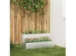 Maison Exclusive - Vaso Da Giardino Argento 100 X 60 X 45 Cm Acciaio Inossidabile