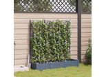 Maison Exclusive - Vaso Da Giardino 3 Pezzi Grigio Chiaro 120 X 40 X 125,5 Cm Acciaio