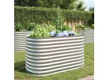 Maison Exclusive - Aiuola Rialzata Da Giardino 160X80X81 Cm Acciaio Zincato Argento