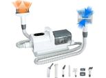 8-in-1 Hundepflegesauger Set – 1100W Föhn, Trimmer, Staubsauger, 3 Windstufen, 2.2L, Haarpflege für Katzen und Hunde