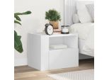 Maison Exclusive - Comodino Da Parete Bianco 45X30X35 Cm