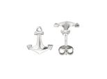 Paar Ohrstecker Jobo "Ohrringe Silberohrringe Anker 10 Mm", Silber 925, Ohrringe, Damen, Silber 925 (Sterlingsilber), 925 Silber Rhodiniert