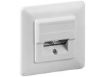 Goobay 50972 Presa Di Rete Cat 5E Da Incasso (Da Incasso), Bianca - 2X Presa Di Rete RJ45, Schermata, Bianca