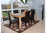 Set Di 6 Sedie Per Sala Da Pranzo Sedia Da Cucina Sedia Latina, Pelle ~ Marrone, Gambe Scure