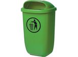 Cestino Per Rifiuti H650Xl395Xp250Mm 50L Verde Sulo