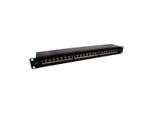 Inline - Patch Panel - Rack Montierbar - RJ-45 X 24 - Schwarz, Ral 9005 - 1U - 48.3 Cm (19")"