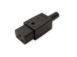 Bachmann Accoppiatore Per Apparecchi IEC320 C19 16A/250VAC, Attacco A Vite, Nero