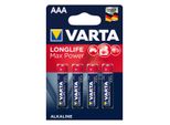 Varta 04703101404 Batterie Longlife Max Power - Micro/Lr03/Aaa, 1,5 V