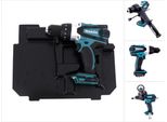 Makita Dhp 458 Ze Trapano Avvitatore Con Percussione A Batteria 18V 91Nm + Inserto Per Makpac - Senza Batterie, Caricabatterie