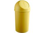 Cestino Helit Con Sportello A Pressione 45 Litri Giallo