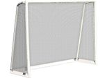 Porta Da Calcio Charlsten World Cup (225X175X80 Cm) - Bianca, Con Parete Di Porta