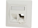 Logilink Keystone Scatola Da Incasso Per 2 Moduli Keystone 45° Bianco Puro (1 Confezione Morbida)