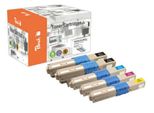 Cartuccia Toner Peach PT615 5 Pezzo(I) Nero, Ciano, Magenta, Giallo