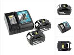 Makita Kit Power Set Con 2X Batterie Bl 1850 5,0 Ah 18 V + Caricatore Rapido Dc 18 Rc