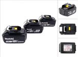 Makita Bl 1850 B Batteria Da 18 V - 5 Ah / 5000 Mah Li-Ion - 3 Pezzi