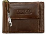 Portafoglio In Pelle Wild Things Only Marrone Con Protezione Rfid 11X2,5X8 OPJ121N