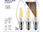 MüLler-Licht 400291 MüLler-Licht Led A Forma Di Candela 4W E14 3Er-Set