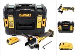 Dewalt Dcg 405 18 V 125 Mm Smerigliatrice A Batteria Brushless In Valigetta Tstak + 1X Batteria 2,0 Ah - Senza Caricatore