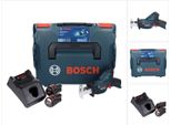 Bosch Gsa 12V-14 Professional Sega Universale A Batteria In Valigetta L-Boxx + 2X Batterie Gba 12 V 3,0 Ah + Caricabatterie Rapido Gal 1230 Cv
