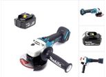 Makita Dga 504 T1 18 V Smerigliatrice Angolare Brushless A Batteria 125 Mm + 1X Batteria 5,0 Ah - Senza Caricatore