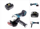 Makita Dga 504 F1J 18 V Smerigliatrice Angolare Brushless A Batteria 125 Mm + 1X Batteria 3,0 Ah - Senza Caricatore