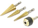 Daytools Set Di Punte A Gradino In Hss Per Avvitatore SBS-4, 4 Pezzi