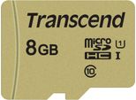 Transcend 500S - Scheda Di Memoria Flash (Adattatore Microsdhc/Sd Incluso) - 8 Gb - Classe Video V30 / UHS-I U3 / Classe10 - Microsdhc