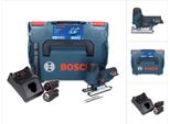 Bosch Gst 12V-70 Professional Seghetto Alternativo A Batteria In Valigetta L-Boxx + 2X Batterie Gba 12 V 3,0 Ah + Caricatore Gal 1230 Cv