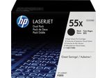 Hp 55X - Confezione Da 2 - Alta Resa - Nero - Originale - Laserjet - Cartuccia Toner (CE255XD)