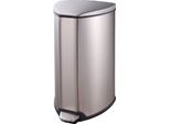 Eko - Cestino A Pedale Grace 15 Litri - Acciaio Inox Plastica - Acciaio Inox Opaco