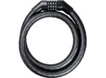 Trelock Serratura A Cavo Blindato Numero Trel.100Cm,Ø19Mm Pk 260/100/19,Nero Con Supporto, Nero