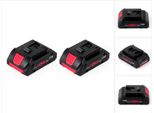 Bosch Set Con 2X Batterie Al Litio Gba 18V 4,0 Ah Procore Professional ( 2X 1600A016GB )