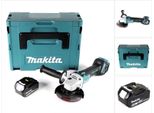 Makita Dga 511 T1J Smerigliatrice Angolare A Batteria 18V 125 Mm + 1X Batteria 5,0Ah + Valigetta Makpac - Senza Caricabatterie