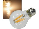 Chilitec Lampadina Led E27 Filamento G60K Chiaro 3000K, 750Lm, 230V / 8W, Bianco Caldo