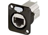 Connettore Dati Neutrik RJ45 Serie Ethercon D Presa, Poli Diritti: 8P8C NE8FDX-P6-B Nero NE8FDX-P6-B 1 Pz (NE8FDX-P6-B)