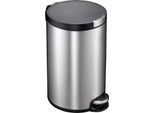 Eko - Pattumiera A Pedale Artistic 12 Litri - Acciaio Inox Plastica - Acciaio Inox Opaco