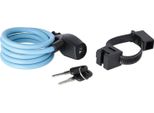 Axa Serratura A Cavo Resolute 120/8 Lunghezza 120Cm Ø8Mm Blu Ghiaccio, Blu