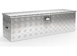 Cassetta Porta Attrezzi Wiltec In Alluminio 124X37X38 Cm Cassetta Da Trasporto Color Argento, Cassetta Porta Attrezzi Con Chiave, Cassetta In Alluminio E Cassetta Portaoggetti Con Maniglie, Spaziosa Cassetta A Timone