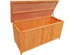 Wiltec Cassetta Da Giardino In Legno 127 X 55 X 60 Cm Cassetta Con Coperchio Mobile Da Giardino Per Attrezzi Giocattoli Cassetta Imbottita Cassetta In Legno Di Abete Rosso