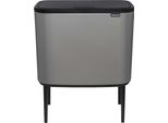 Brabantia MüLleimer Bo Touch Cestino Grigio Cemento Minerale, 3 X 11 L