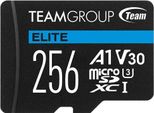 Team Elite A1 - Scheda Di Memoria Flash (Adattatore Sd Incluso) - 256 Gb - A1 / Classe Video V30 / UHS-I U3 - Microsdxc
