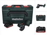 Metabo Cc 18 Ltx Smerigliatrice Angolare A Batteria 18V / 76 Mm / Brushless + 1X Batteria Lihd 4,0Ah + Valigetta Metaloc - Senza Caricabatterie