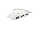 D-Link DUB-V310 Replicatore Di Porte E Docking Station Per Laptop Cablato Usb 3.2 Gen 1 (3.1 Gen 1) Type-C Bianco